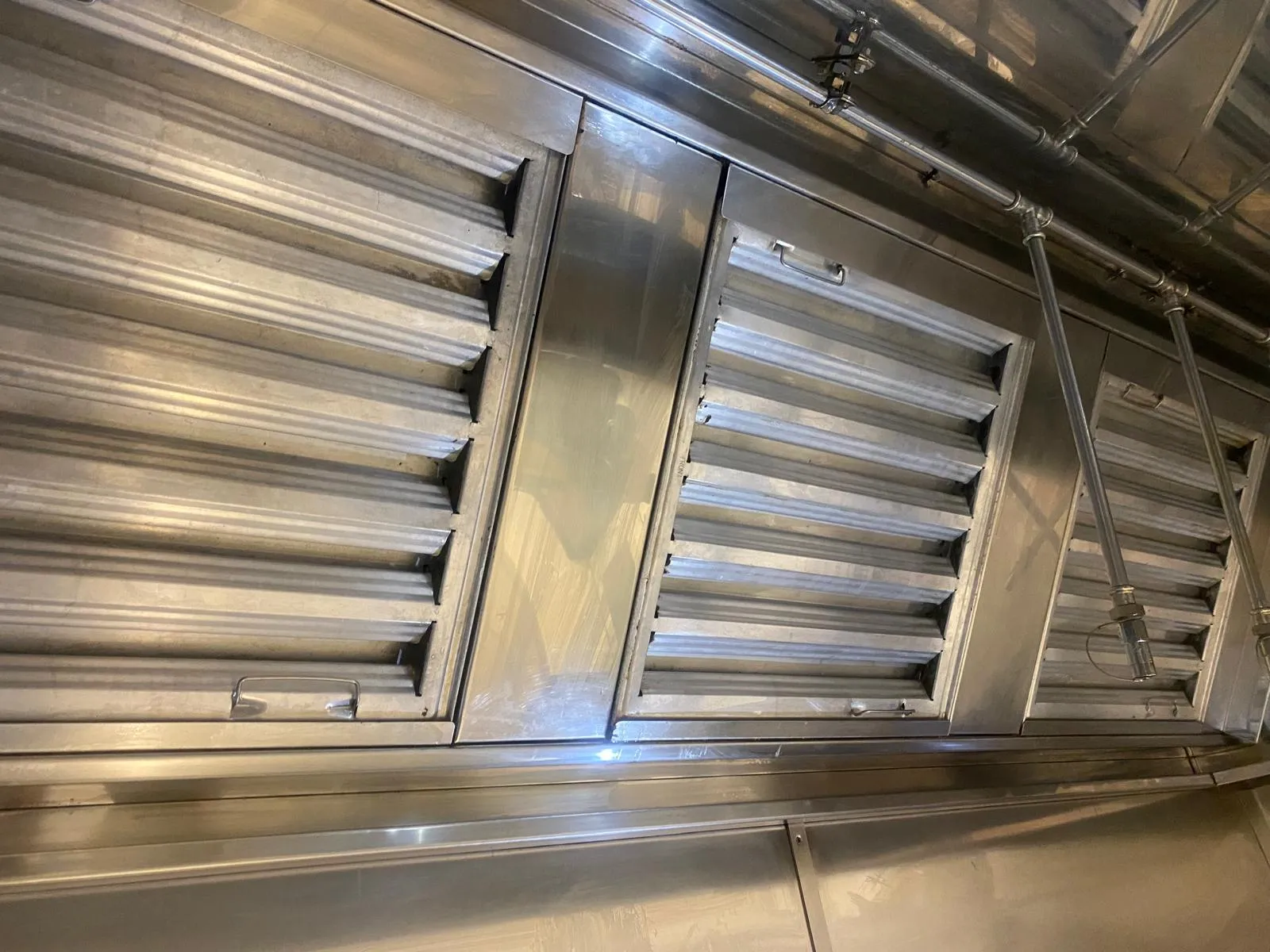 Canopy filters cleaned and refitted in the plenum